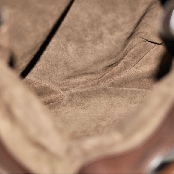 Gucci Suede Leather Bag W/ Attached Pouch - Picture 4 of 16